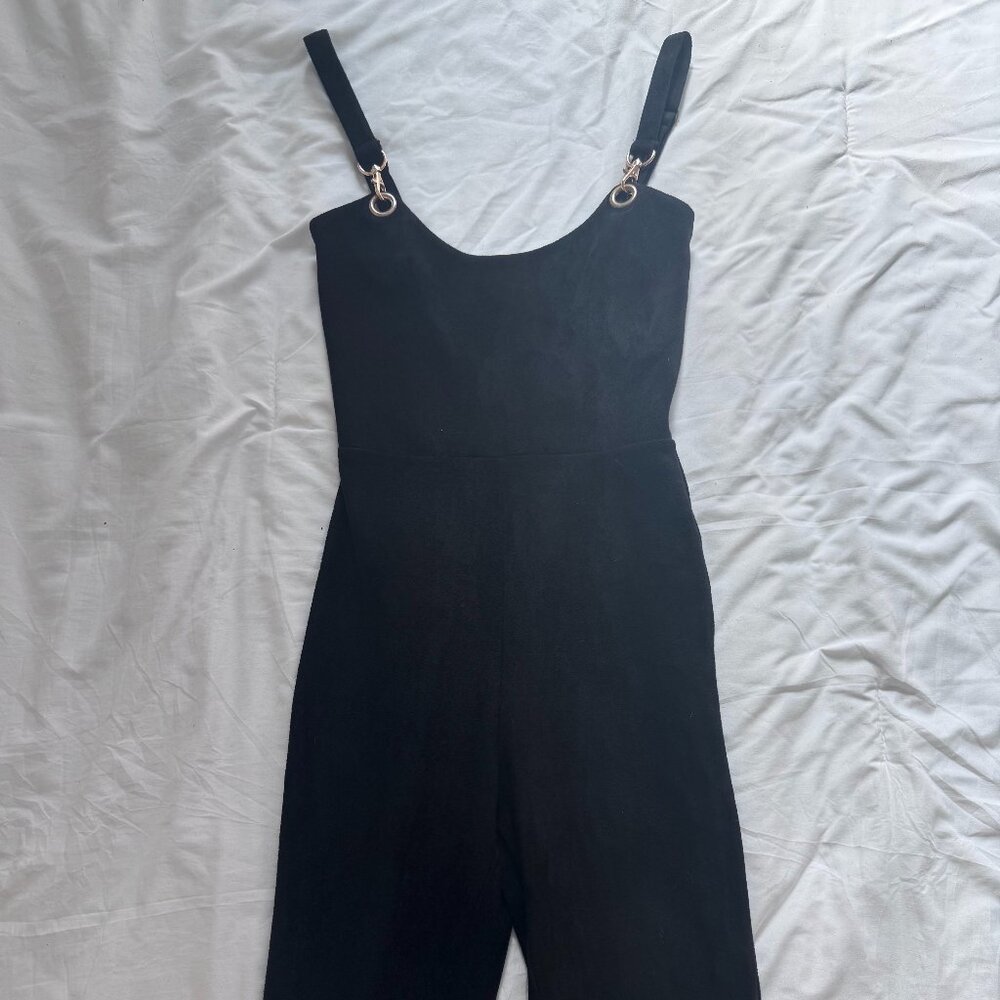 Oh Polly Suede Plunge Ankle Length Jumpsuit  UK 6 / US 2